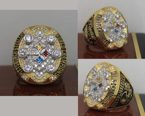 2008 NFL Super Bowl XLIII Pittsburgh Steelers Championship Ring - Click Image to Close